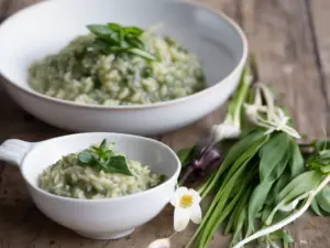 Read more about the article Gesun­der Ess­genuss: Bär­lauch- Risotto